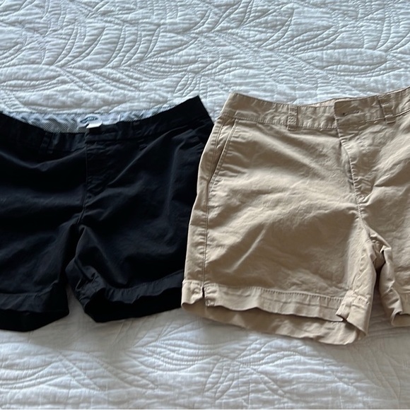 Old Navy Pants - Old Navy Women's Black and Tan (2 pair) everyday shorts